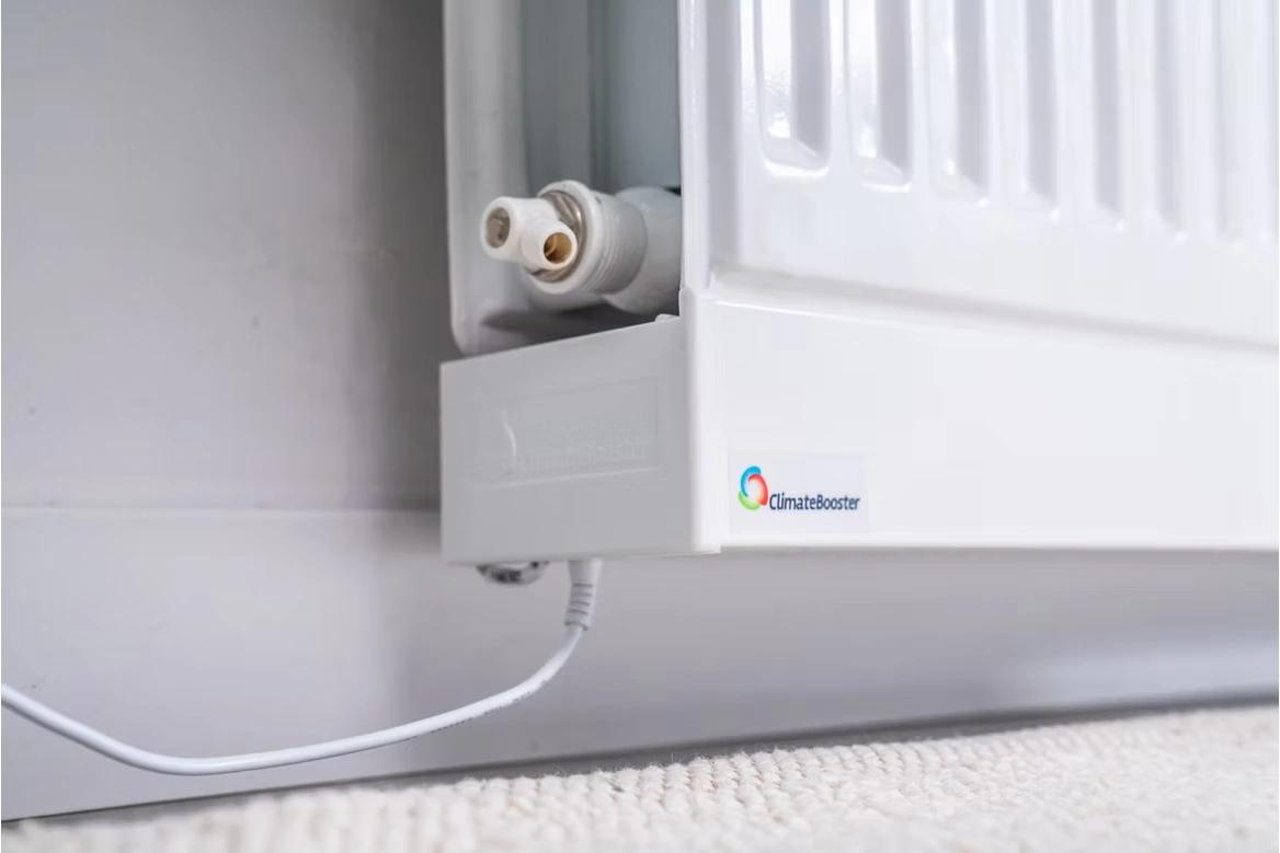 ComfortBooster onder radiator — detail
